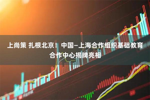 上尚策 扎根北京!中国—上海合作组织基础教育合作中心揭牌亮相
