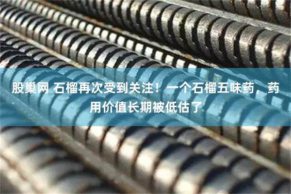 股巢网 石榴再次受到关注！一个石榴五味药，药用价值长期被低估了