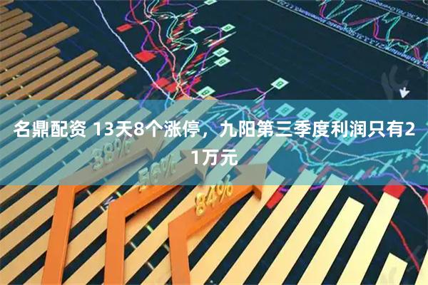 名鼎配资 13天8个涨停，九阳第三季度利润只有21万元
